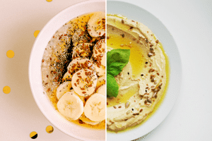 hummus e porridge cinque gusti