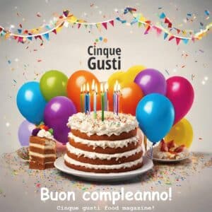 buon compleanno cinque gusti