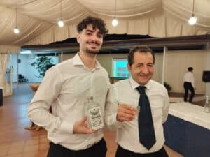 Bartender Lorenzo Marino con direttore sala Maurizio IMG