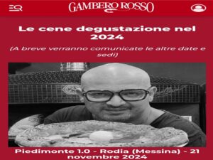 Locandina chef Piedimonte degustazione Gambero Rosso IMG